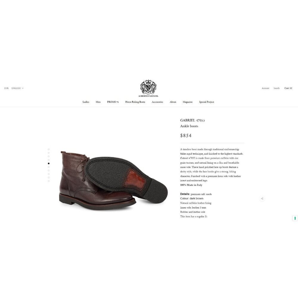 Alberto Fasciani Italy Burnished Burgundy Combat Boots Mens 9 Casual Dress Boots - Picture 4 of 14